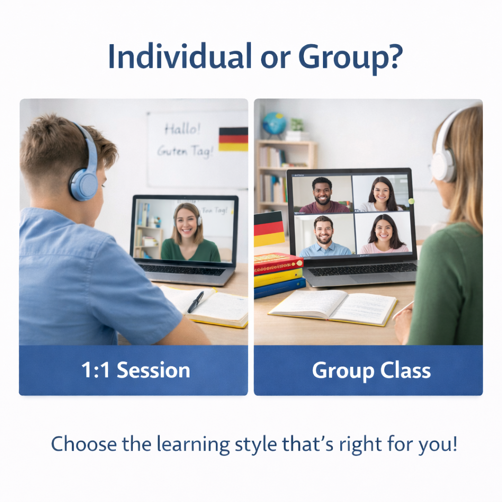 German Live Class: Book a Single, Flexible Hour