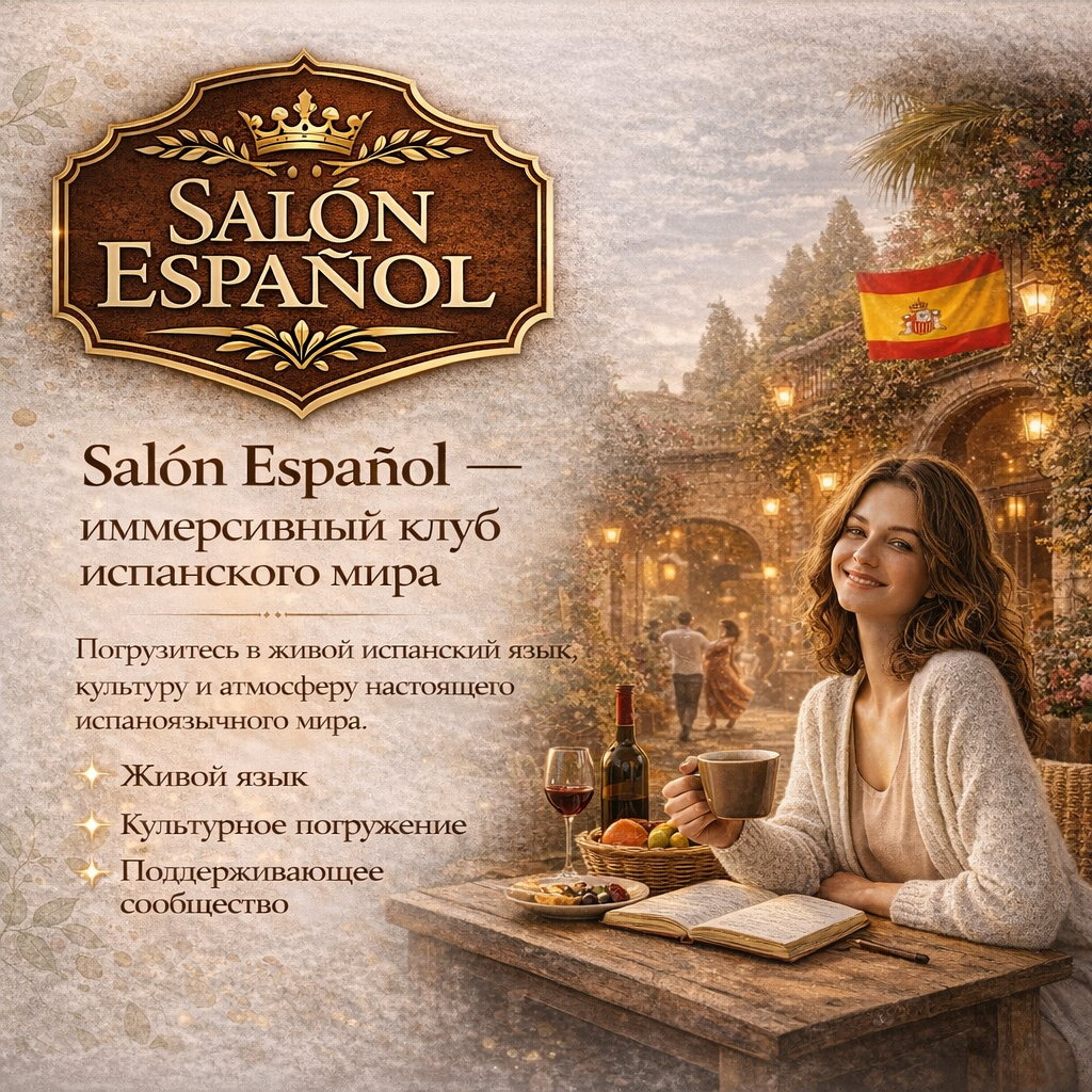 🌿 Испанский язык как образ жизни — клуб «Salón Español»