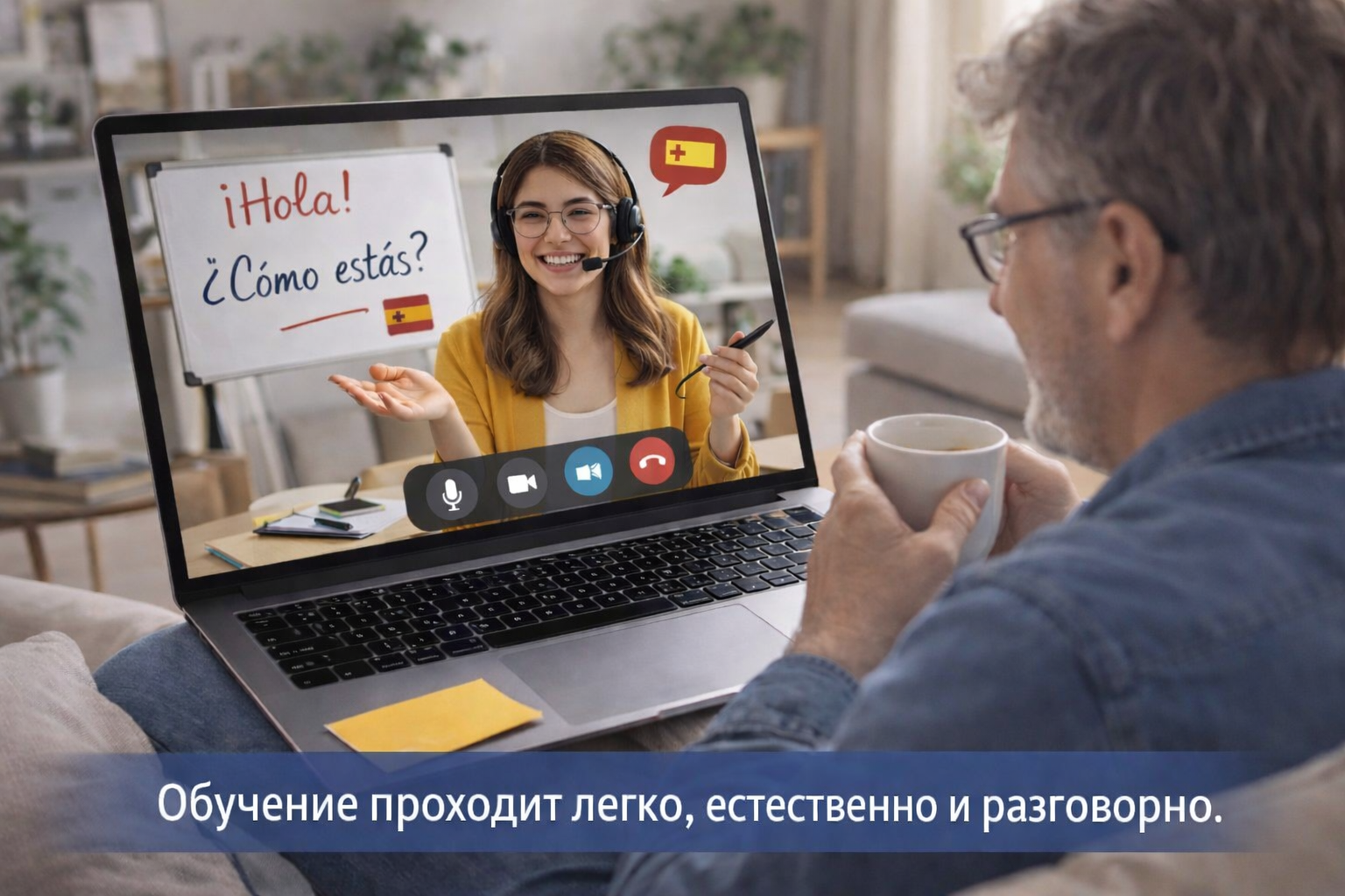 Онлайн-урок испанского языка: забронируйте один гибкий час. 