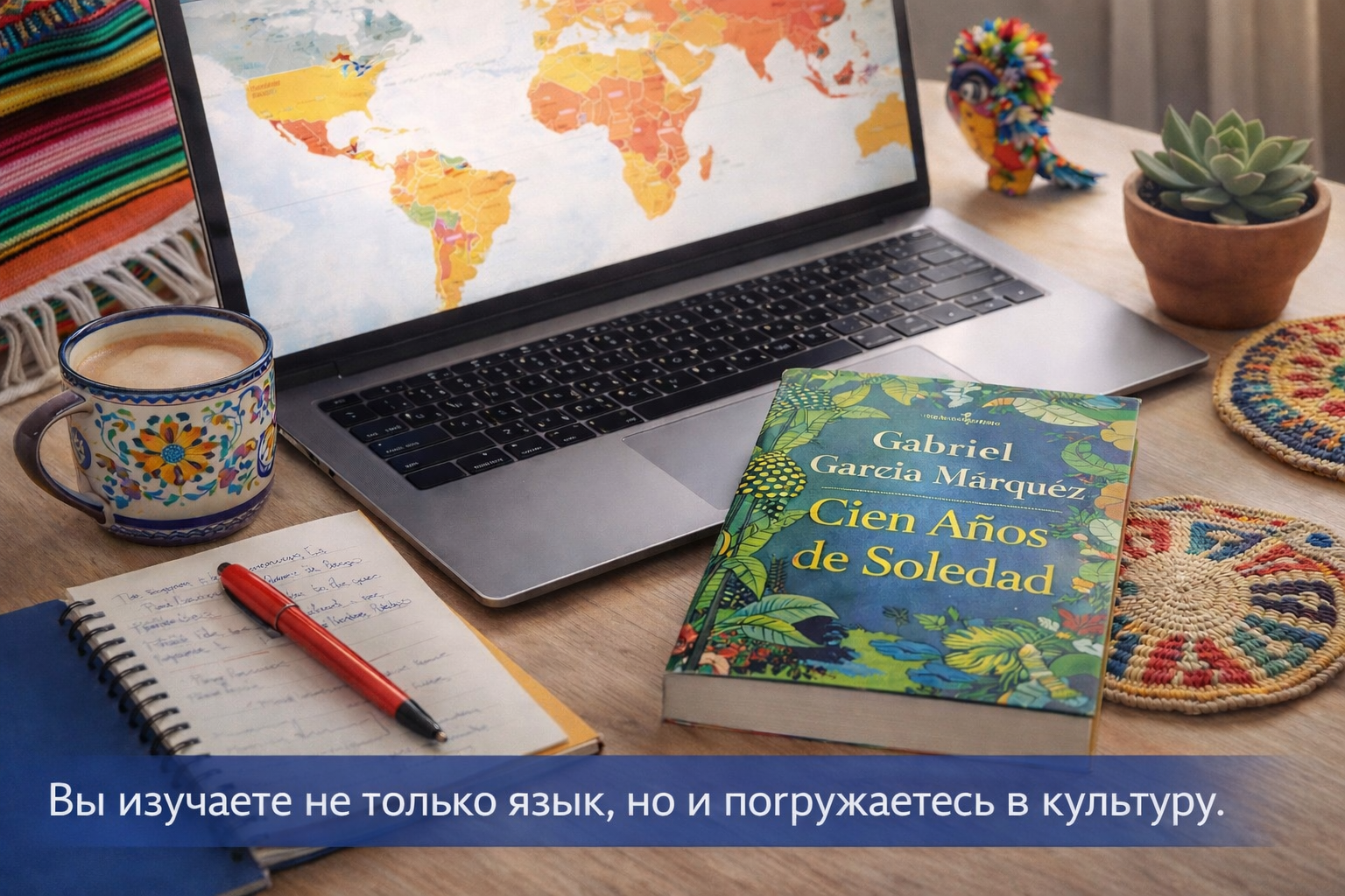 Онлайн-урок испанского языка: забронируйте один гибкий час. 